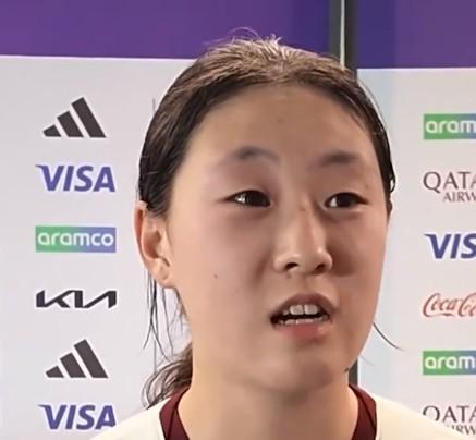 U17女足赵嘉怡:赢美国队非常高兴,马晓旭指导很相信我们